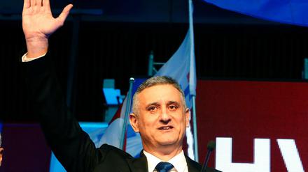 HDZ-Chef Tomislav Karamarko ist wegen Einkünften seiner Frau in Bedrängnis geraten.