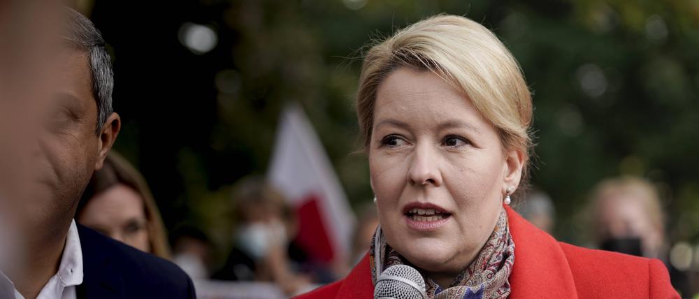 Franziska Giffey (SPD) hat mit der SPD die Berlin-Wahl gewonnen.
