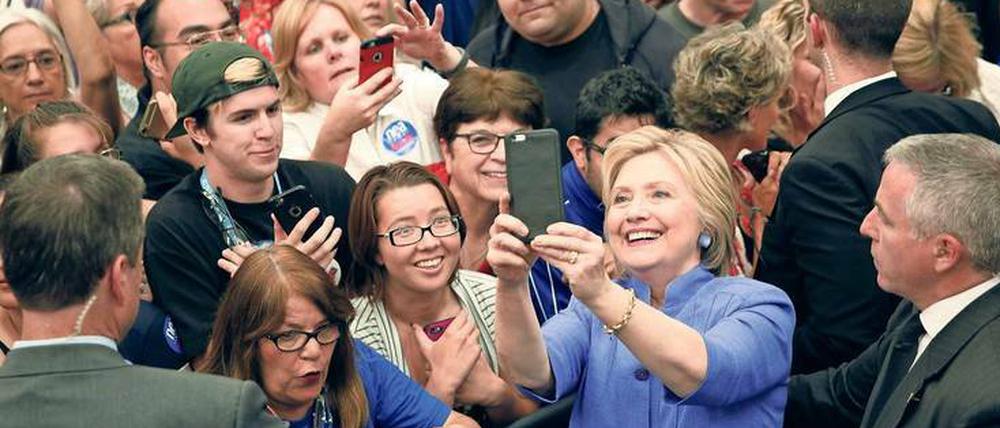 Im Fokus der Aufmerksamkeit: Kann sich Hillary Clinton als erste Frau in der Geschichte der USA im Kampf um das Präsidentenamt durchsetzen?