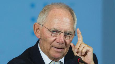 Bundesfinanzminister Wolfgang Schäuble (CDU).