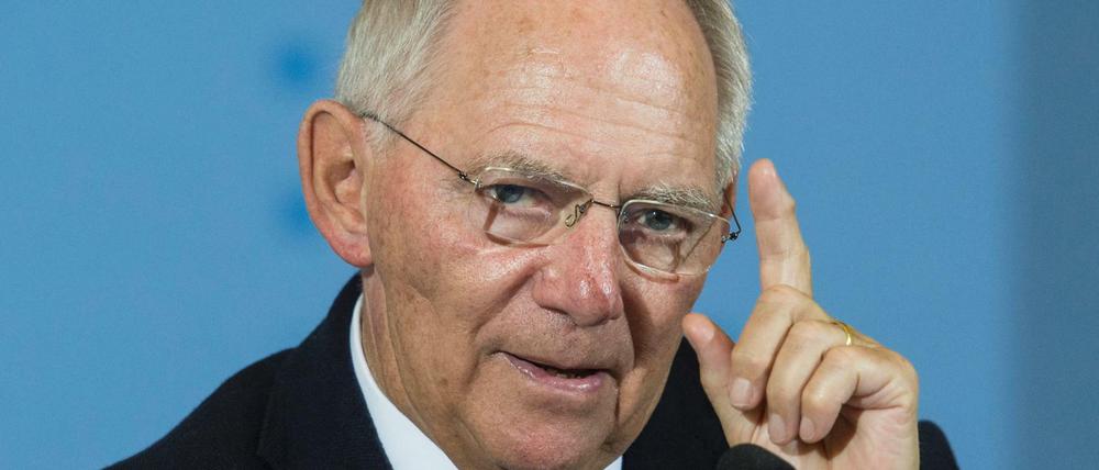 Bundesfinanzminister Wolfgang Schäuble (CDU).