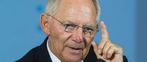 Bundesfinanzminister Wolfgang Schäuble (CDU).