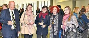Portugals Außenminister Augusto Santos Silva im Gespräch mit Studierenden der Freien Universität Berlin.