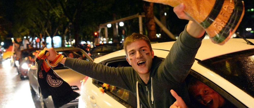 Autokorsos sind super. Aber nur, wenn vorher die richtige Mannschaft gewonnen hat (Foto vom WM-Halbfinale 2014).