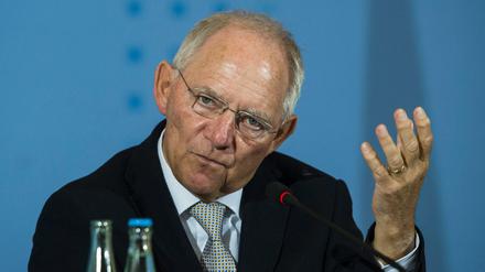 Finanzminister Wolfgang Schäuble. 