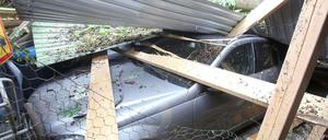 Der Tornado in Hamburg hinterließ eine Spur der Verwüstung.