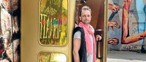 Benjamin Uphues hat seine „Teledisko“ auf dem RAW-Gelände in Friedrichshain aufgestellt. 