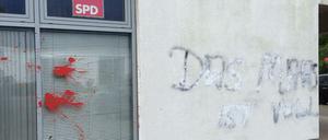 "Das Maas ist voll": eine Anspielung auf Justizminister Heiko Maas.