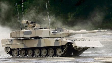 Im Einsatz: der Kampfpanzer Leopard 