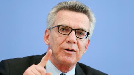 Bundesinnenminister Thomas de Maiziere (CDU)