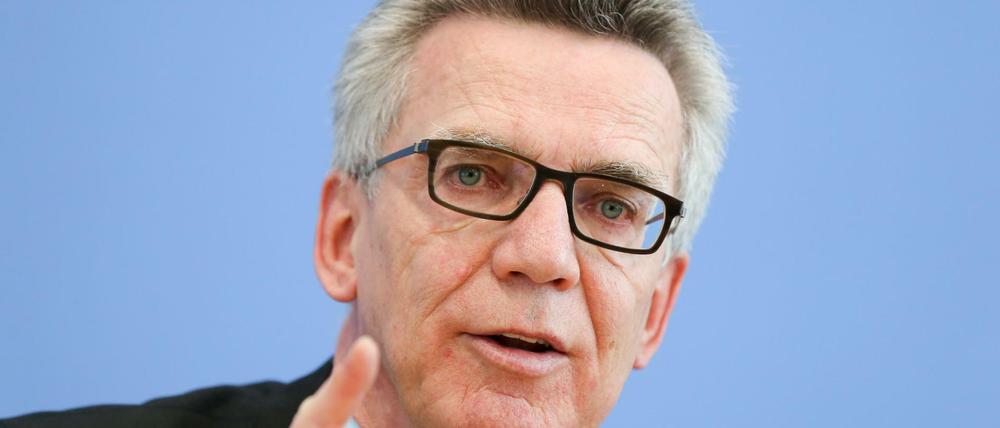 Bundesinnenminister Thomas de Maiziere (CDU)
