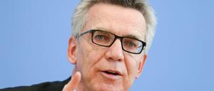 Bundesinnenminister Thomas de Maiziere (CDU)