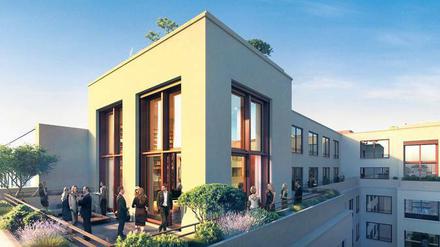 Das „Palais Varnhagen“ an der Französischen Straße vom Büro Chipperfield hat als einer der wenigen Neubauten in Berlin Deckenhöhen, die es mit einem Altbau aufnehmen können. 