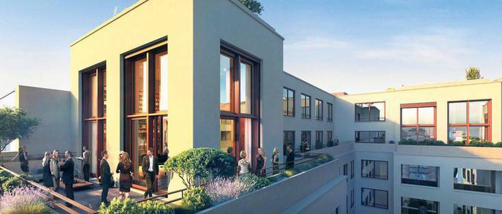 Das „Palais Varnhagen“ an der Französischen Straße vom Büro Chipperfield hat als einer der wenigen Neubauten in Berlin Deckenhöhen, die es mit einem Altbau aufnehmen können.