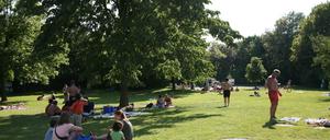 Platz genug für Neubauten? Liegefläche vom Freibad am Insulaner.