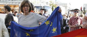 Die Chefin der Grünen-Fraktion im EU-Parlament, Rebecca Harms.