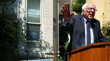 Wird er zum "Spoiler" für seine Demokraten? US-Präsidentschaftsbewerber Bernie Sanders