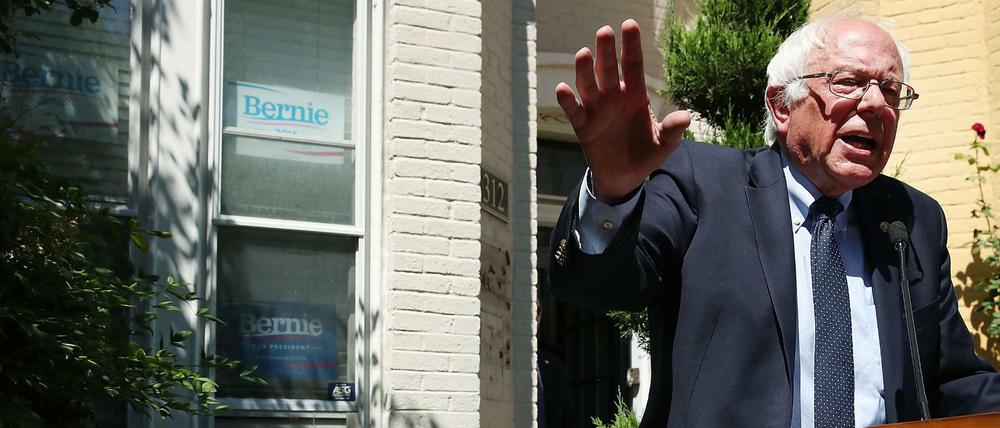Wird er zum "Spoiler" für seine Demokraten? US-Präsidentschaftsbewerber Bernie Sanders