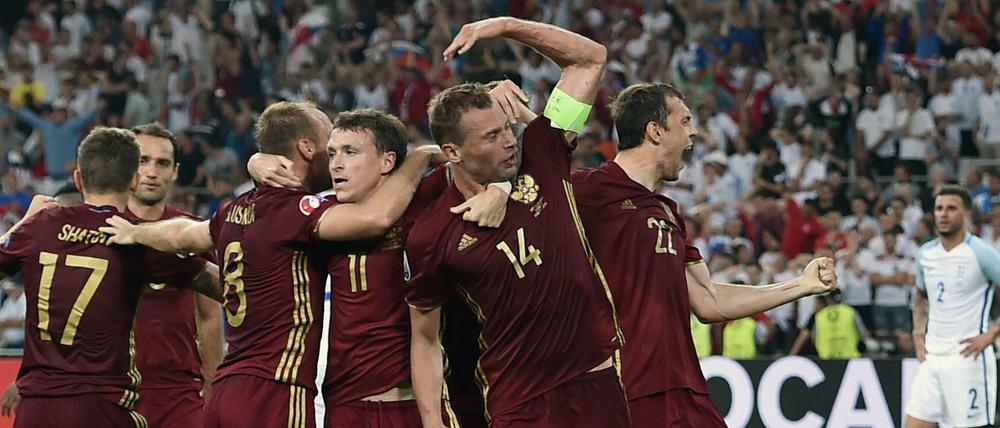 In der Nachspielzeit erzielte Russland das 1:1.