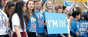„I am in.“ Forscher und Studierende starten viele Kampagnen gegen den Brexit. 