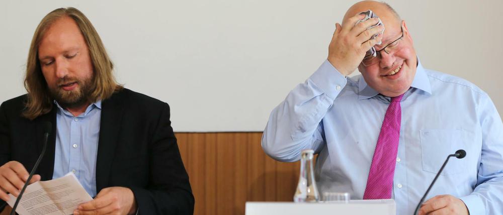Grünen-Bundestagsfraktionschef Anton Hofreiter (links) und Kanzleramtsminister Peter Altmaier (CDU)