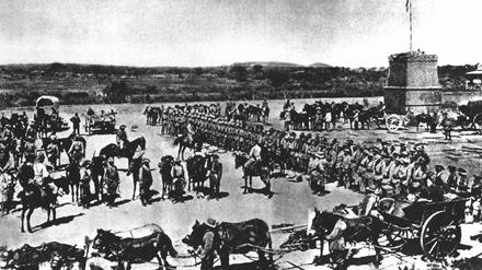 Deutsche Truppen töteten in der damaligen Kolonie Deutsch-Südwestafrika im heutigen Namibia Zehntausende Herero und Nama.