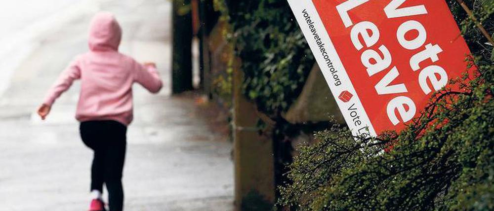 Auf dem Sprung. Laut einer Umfrage vom vergangenen Wochenende wollen 55 Prozent der Briten beim Referendum am 23. Juni für einen Austritt aus der Europäischen Union stimmen.
