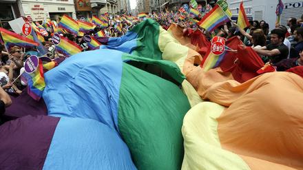 Die Pride Parade in Istanbul vor zwei Jahren.