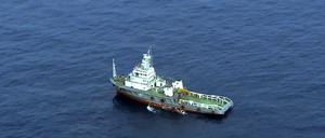 Ein Schiff auf der Suche nach dem Flugschreiber der EgyptAir-Maschine.
