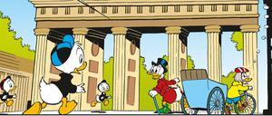 Wir sind Berliner: Die Ducks am Brandenburger Tor.