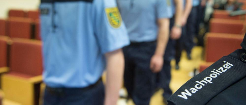 Die ersten 50 der 550 geplanten sächsischen Wachpolizisten begannen ihre Ausbildung im Februar.