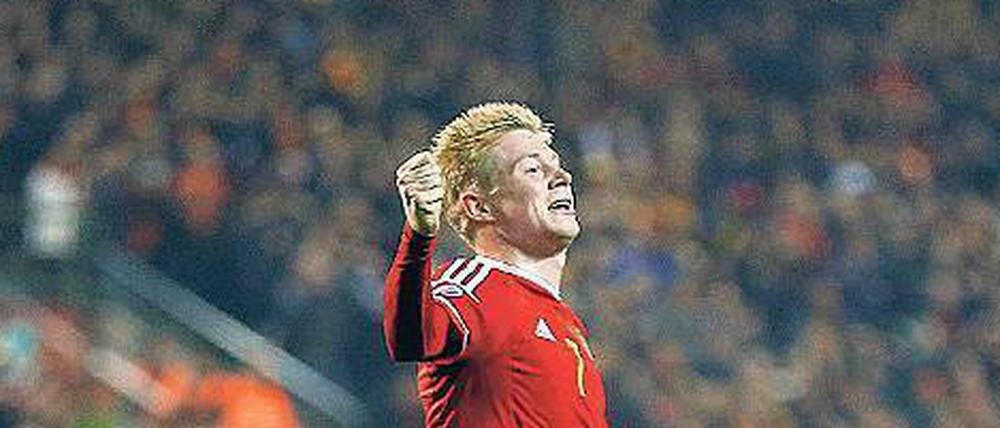 Goldjunge. Belgiens Kevin De Bruyne träumt vom Finale.