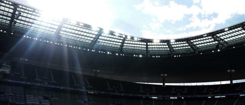 Das Stade de France in St. Denis am Vorabend des Spiels zwischen Deutschland und Polen.