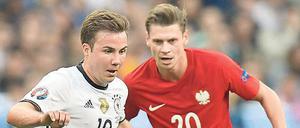 Hin und weg. Bei der EM ist das Spiel bisher weitestgehend an Mario Götze vorbeigelaufen.