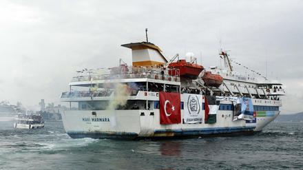 Anlass der Spannungen: Im Mai 2010 stürmten israelische Soldaten das Gazi-Schiff mit türkischen Aktivisten an Bord. 