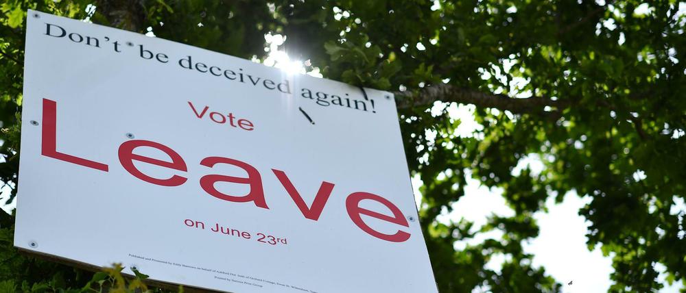 Viele Briten wollen raus der EU.