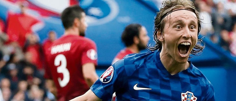 Kleiner Anführer. Modric schoss Kroatien zum Auftaktsieg.