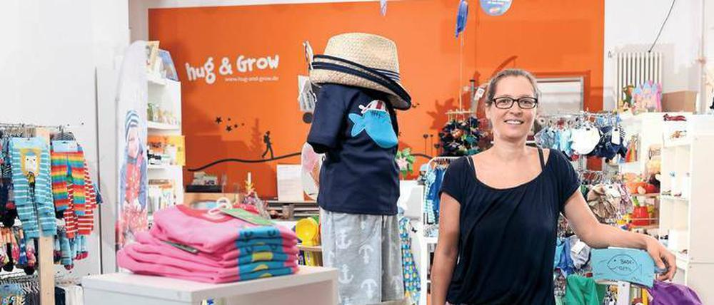 Neuanfang mit Mitte 30. Nach der Geburt ihrer Tochter gründete Patricia Taterra den ökologischen Babyladen „Hug & Grow“ in der Kirchstraße in Moabit.