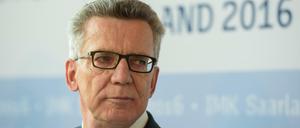 Bundesinnenminister Thomas de Maizière steht momentan fast unter Dauerkritik. 