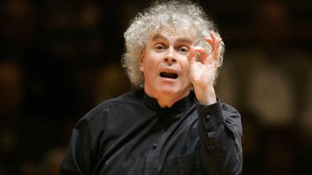 Philharmoniker-Chefdirigent Sir Simon Rattle.