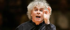 Philharmoniker-Chefdirigent Sir Simon Rattle.