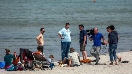 Im Ostseebad dürfen Fremde am Strand nicht fotografiert werden. 
