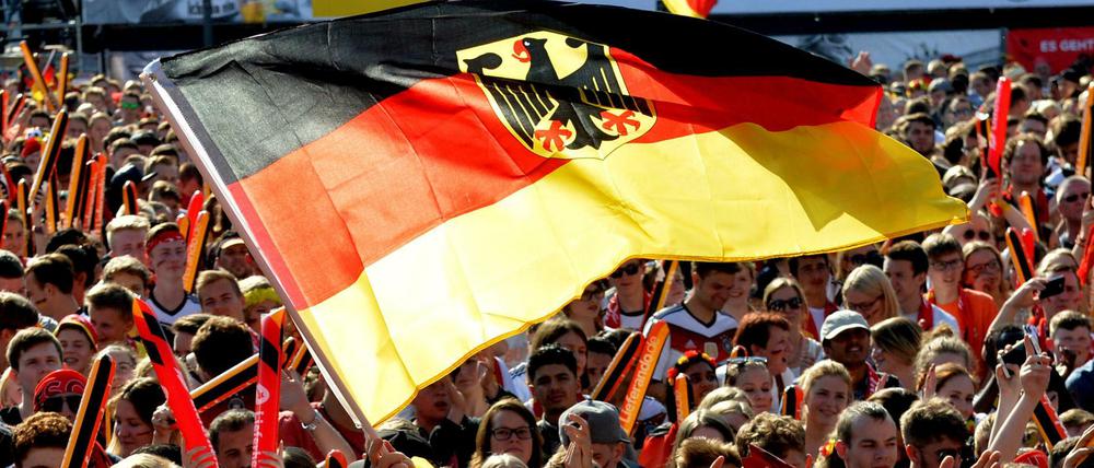 Es war schon mal mehr los auf der Fanmeile in Berlin.