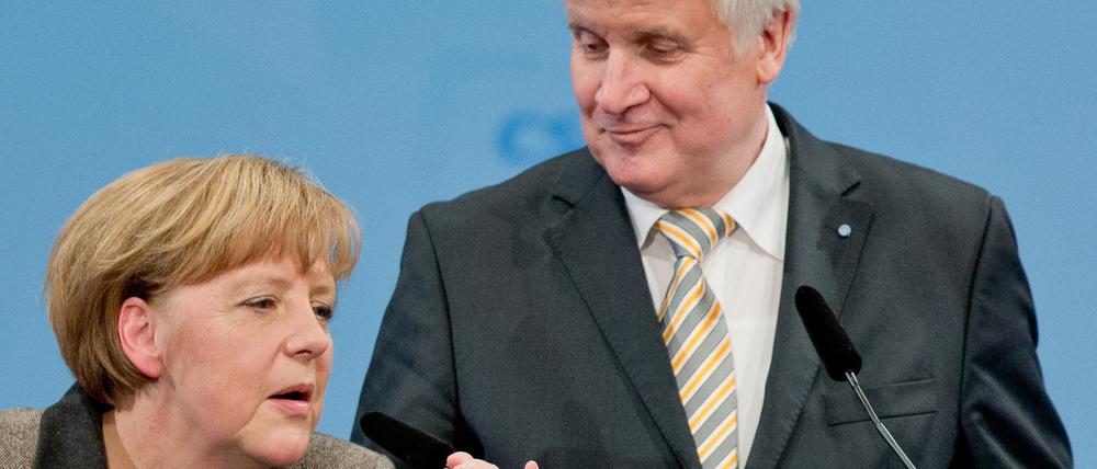 Schwierige Partner: Die CDU-Vorsitzende Angela Merkel und CSU-Chef Horst Seehofer.