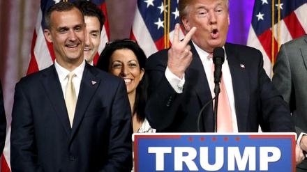GEFEUERT: Corey Lewandowski (links) ist nicht mehr Trumps Wahlkampfmanager.