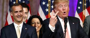 GEFEUERT: Corey Lewandowski (links) ist nicht mehr Trumps Wahlkampfmanager.