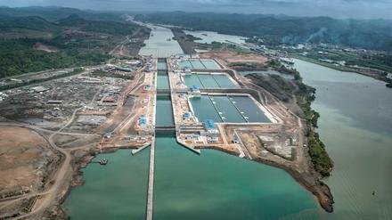 Die neuen Schleusen von Cocolí auf der pazifischen Seite des Panamakanals.