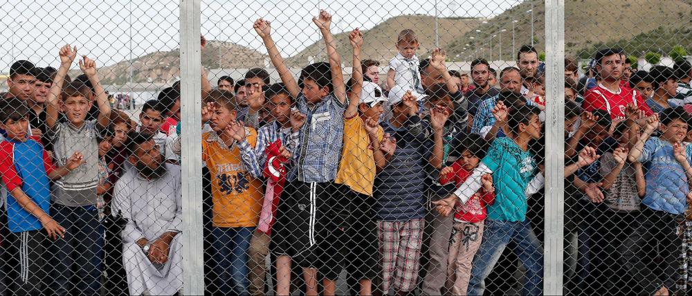 Syrische Flüchtlinge in der Türkei. 