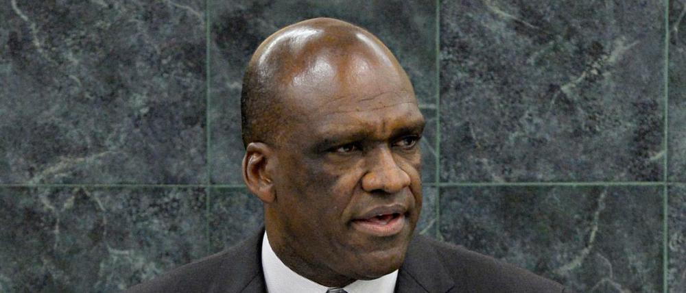 John Ashe 2013 vor der UN-Vollversammlung.