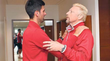 Boris Becker, 48, (r.) war Nr.1 der Weltrangliste. Seit Dezember 2013 arbeitet er als Trainer des Serben Novak Djokovic (l.), der vor Kurzem erstmals die French Open gewann.